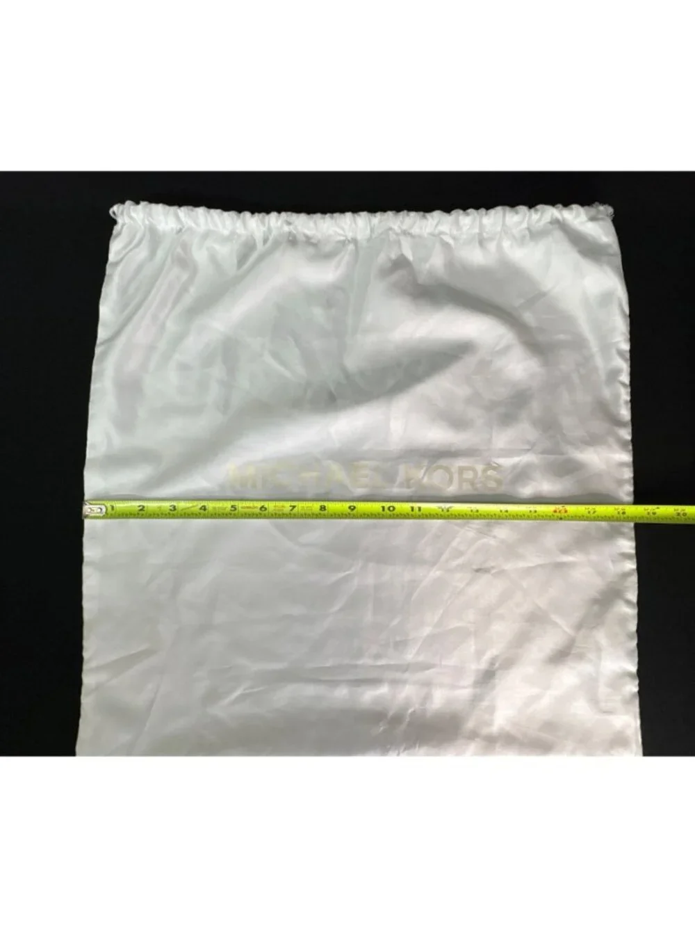 Michael Kors White Satin Drawstring Dust Bag 18
